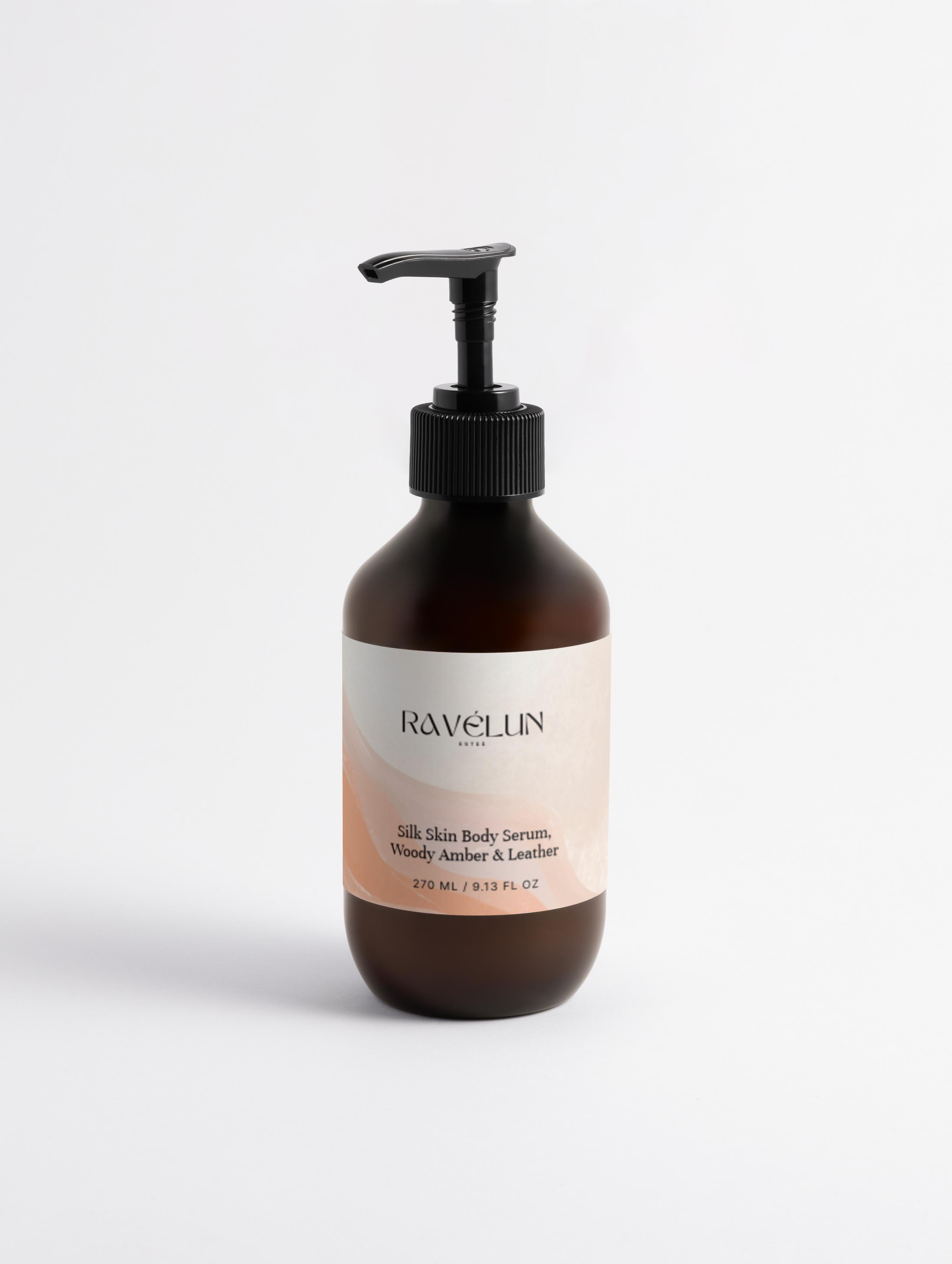 Silk Skin Body Serum, Woody Amber & Leather