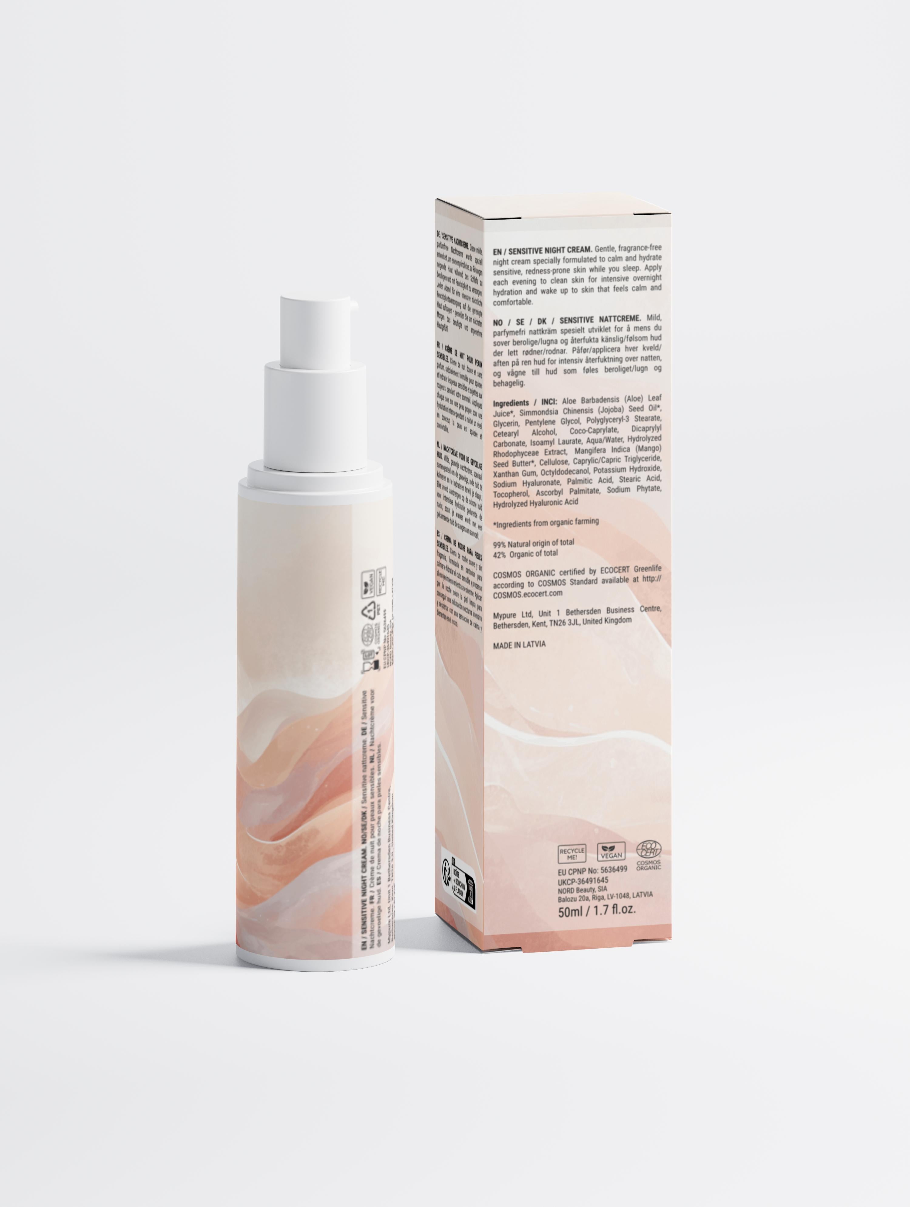 Sensitive Skin Overnight Cream, Fragrance-Free