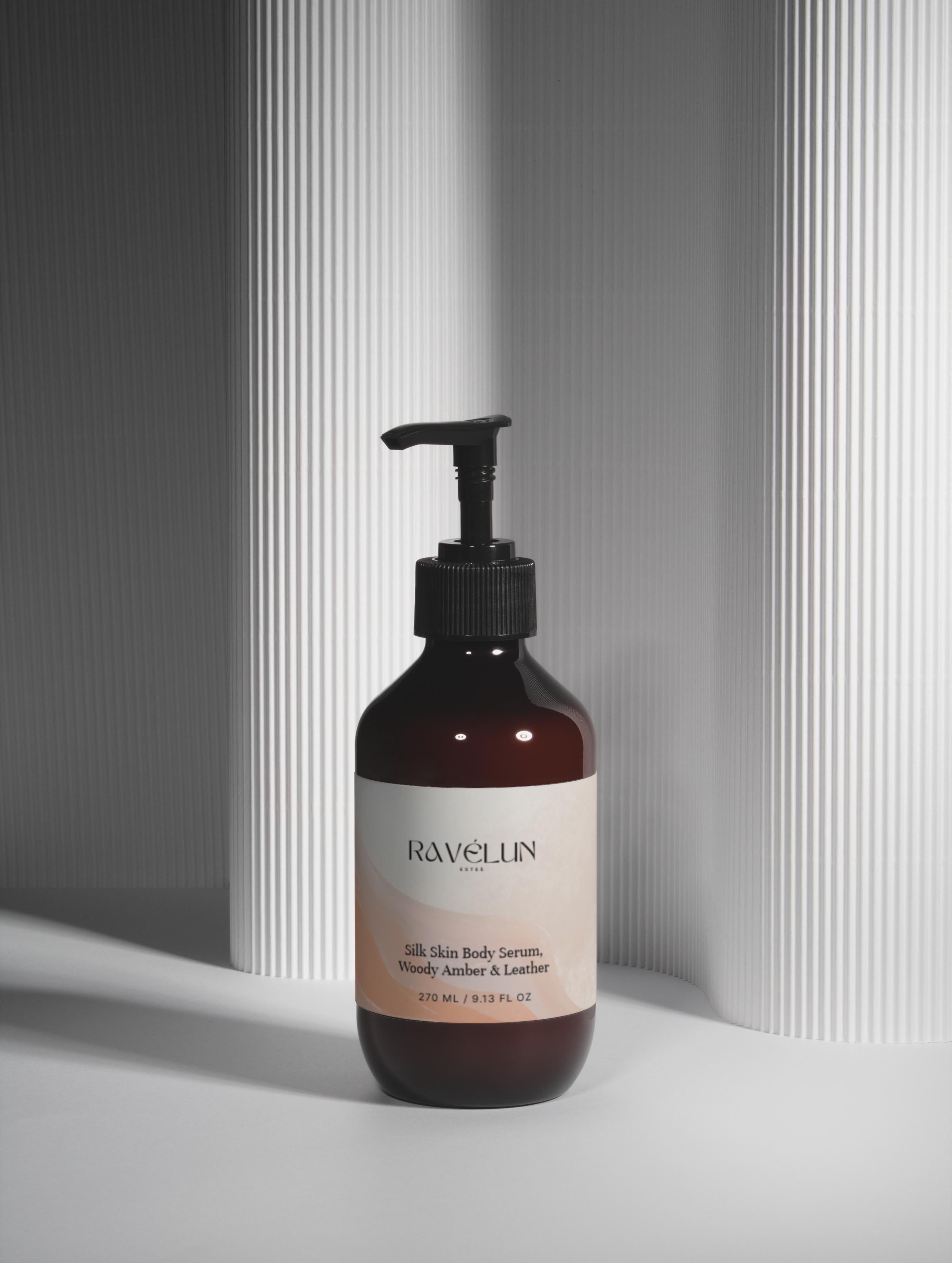 Silk Skin Body Serum, Woody Amber & Leather