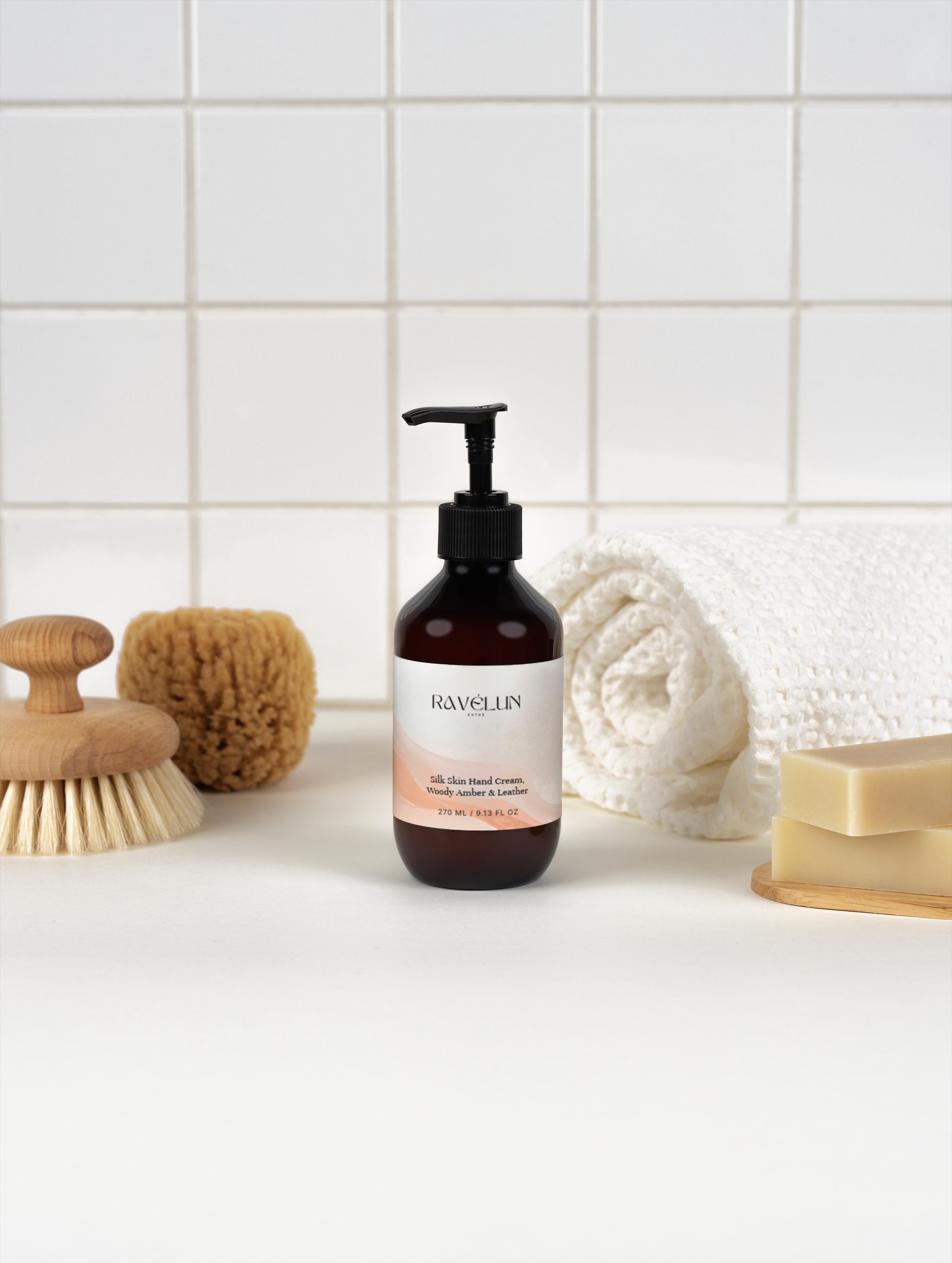 Silk Skin Hand Cream, Woody Amber & Leather
