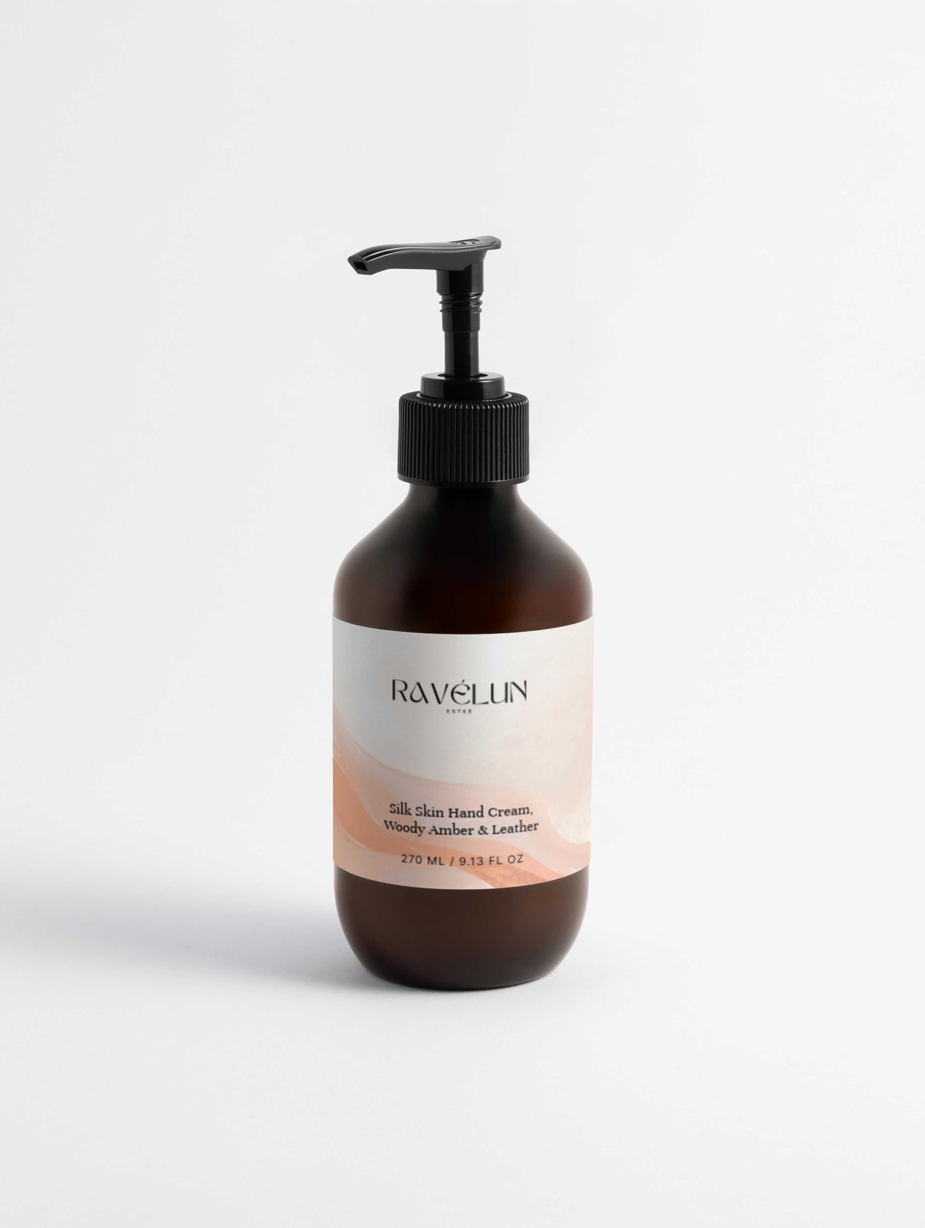 Silk Skin Hand Cream, Woody Amber & Leather