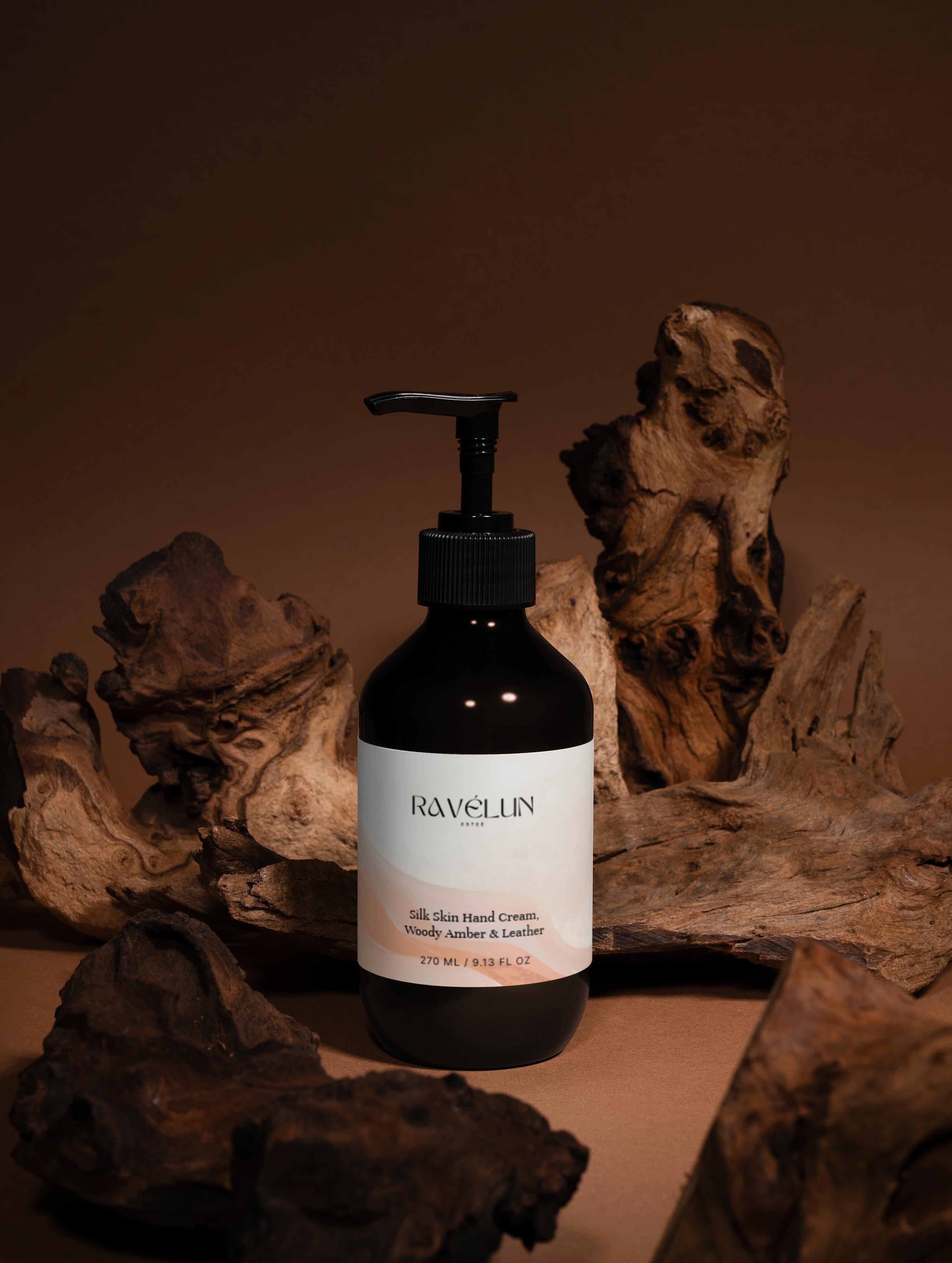 Silk Skin Hand Cream, Woody Amber & Leather